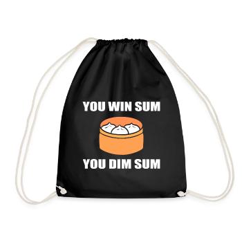 You Win Some You Dim Sum Kochen - Turnbeutel - Schwarz - Vorne