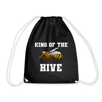 King Of The Hive Imker - Turnbeutel - Schwarz - Vorne