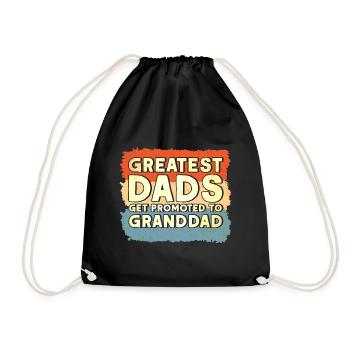 Papa Grand-père Grand-père Cadeau - Sac de sport léger - noir - Devant