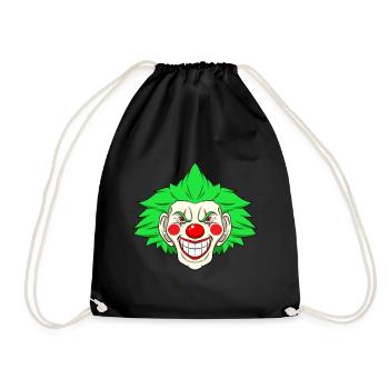 Gruseliger Clown Entertainer - Turnbeutel - Schwarz - Vorne
