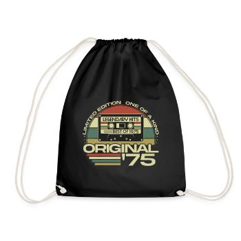 1975 Vintage Rétro Cadeau d’anniversaire - Sac de sport léger - noir - Devant