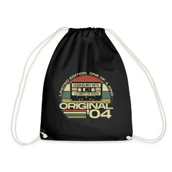2004 Vintage Vintage Rétro Cadeau d’anniversaire - Sac de sport léger - noir - Devant