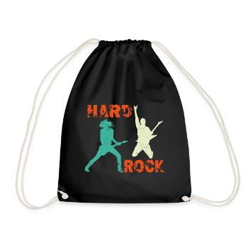 Hard Rock Gitarristen - Turnbeutel - Schwarz - Vorne