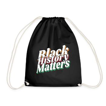 Blach History Matters - Turnbeutel - Schwarz - Vorne