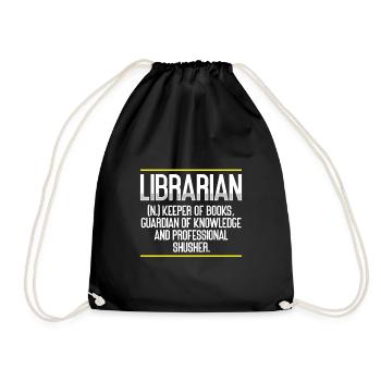 Bibliothécaire Gardien des Dons des Livres Gardien de - Sac de sport léger - noir - Devant