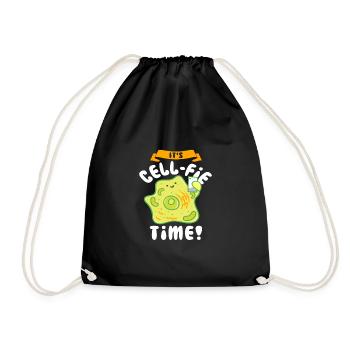 Humour de téléphone portable C’est Cell Fie Time Selfie Cadeau - Sac de sport léger - noir - Devant