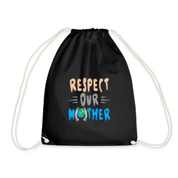 Environnementaliste Respectez notre Mère Terre Climat - Sac de sport léger - noir - Devant
