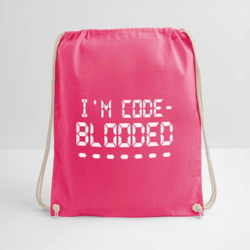 Computerprogrammierung Ich bin Code Blooded Programmierer Turnbeutel