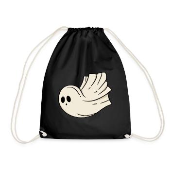 Halloween fantôme - Sac de sport léger - noir - Devant