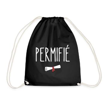 permifié - Sac de sport léger - noir - Devant
