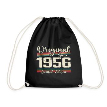 1956 Cadeau D’anniversaire Rétro Vintage 1956 - Sac de sport léger - noir - Devant