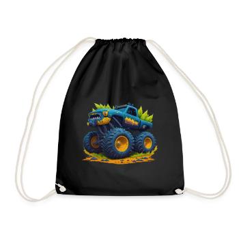 Monstertruck - Turnbeutel - Schwarz - Vorne