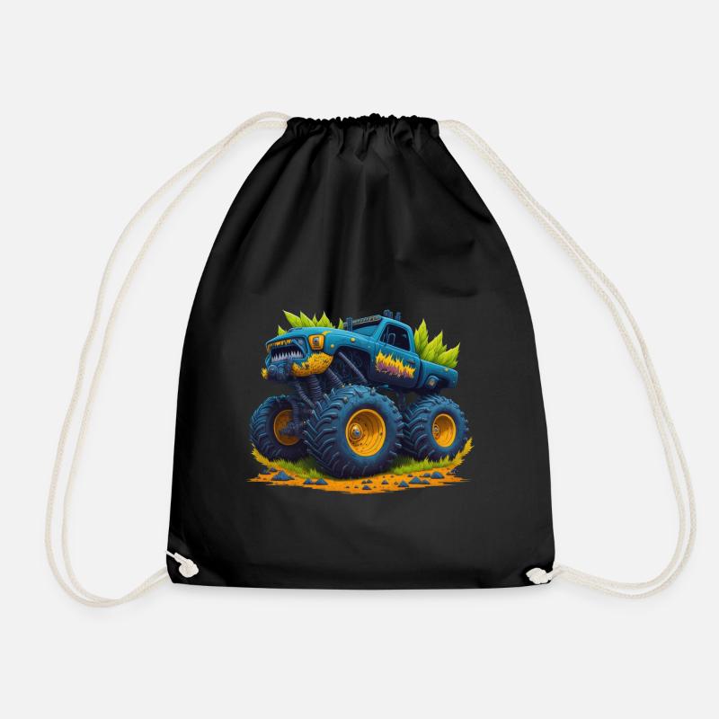 Monster truck - Drawstring Bag - black