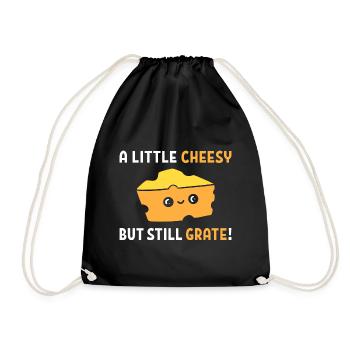 Funny Cheese Word Game Cheesemaker - Sac de sport léger - noir - Devant