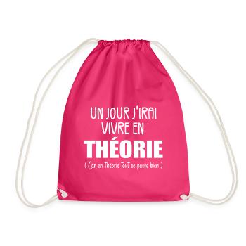 Un Jour J'irai Vivre en Théorie - Sac de sport léger - fuchsia - Devant