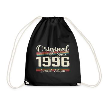 1996 Cadeau D’anniversaire Rétro Vintage 1996 - Sac de sport léger - noir - Devant