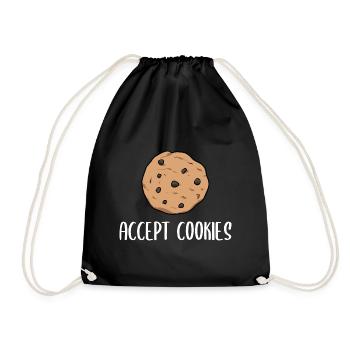 Accept Cookies Techniker - Turnbeutel - Schwarz - Vorne