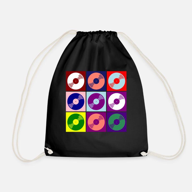 vinyle - Sac de sport léger - noir
