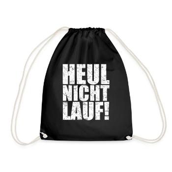 Ne cours pas marathon coureurs entraînement sportif - Sac de sport léger - noir - Devant