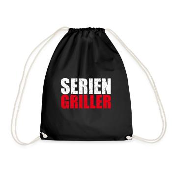 Gril en série grillades grill maître viande - Sac de sport léger - noir - Devant