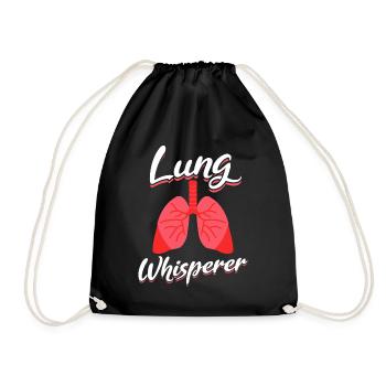 Lung Whisperer Poison de thérapeute respiratoire pulmonaire - Sac de sport léger - noir - Devant