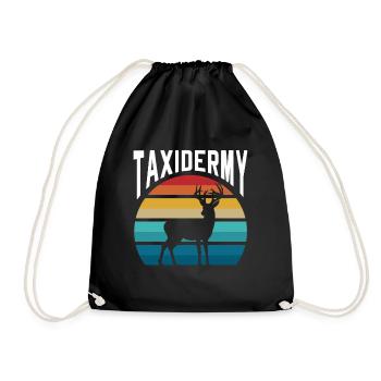 Taxidermisti Taxidermy Taxidermy Taxidermy Gift Jäher - Drawstring Bag - black - Front