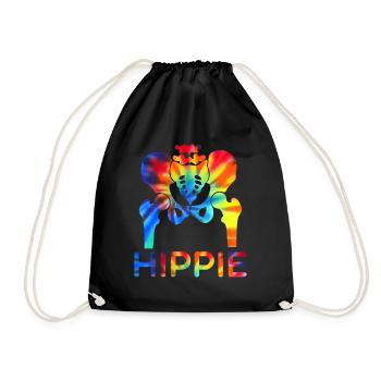 Opération de grand-mère d'articulation de hanche de hanche artificielle de hipster - Sac de sport léger - noir - Devant