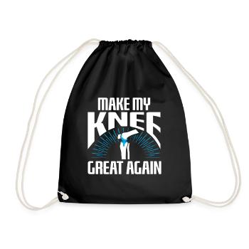 Rendre mon genou génial à nouveau - Sac de sport léger - noir - Devant