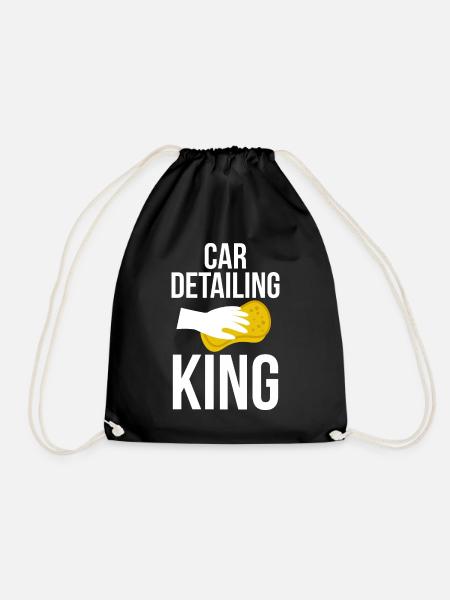 Car detailing King Polieren Politur Auto waschen - Turnbeutel - Schwarz