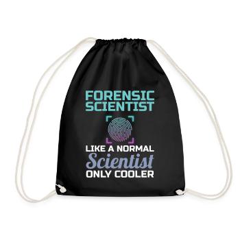 Forensic Scientist Science Forensic Forensic Scientist - Drawstring Bag - black - Front