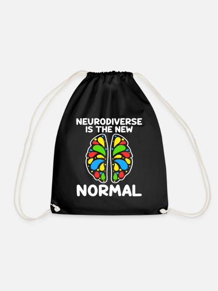 Neurodiversity Neurodiversität Autist Autismus - Turnbeutel - Schwarz