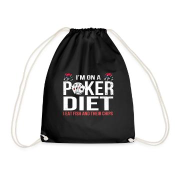 Poker Poker Poker Cartes Jeu Cartes - Sac de sport léger - noir - Devant