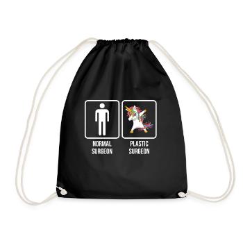 Chirurgie esthétique docteur médecin - Sac de sport léger - noir - Devant