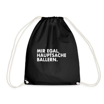 Ballern Drogen Techno Rave Raver Ecstasy MDMA - Turnbeutel - Schwarz - Vorne