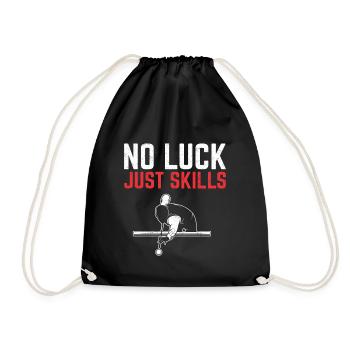 Billiard Dad Billiard Papa Spieler Vater Snooker - Turnbeutel - Schwarz - Vorne