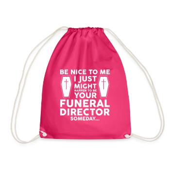 Funérailles croque-mort - Sac de sport léger - fuchsia - Devant