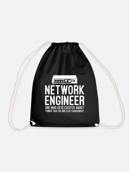 Netzwerktechniker Informatik Netzwerk Technk IT - Turnbeutel - Schwarz