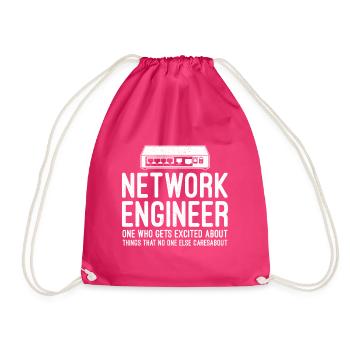 Techniciens de réseau Informatique Réseau Technk IT - Sac de sport léger - fuchsia - Devant