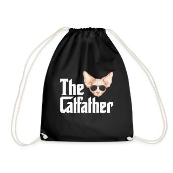 Sphynx cats Nackte Katze Katzen Besitzer Haarlos - Turnbeutel - Schwarz - Vorne