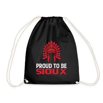 Sioux Tribe Native American Indian Indianer - Sac de sport léger - noir - Devant