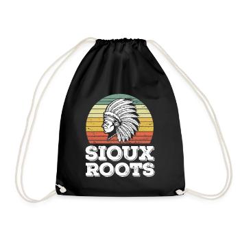 Sioux Tribe Native American Indian Indianer - Sac de sport léger - noir - Devant