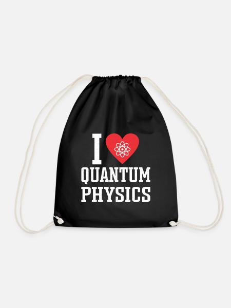 Quantenphysik Physik Physiker wissenschaft quanten - Turnbeutel - Schwarz