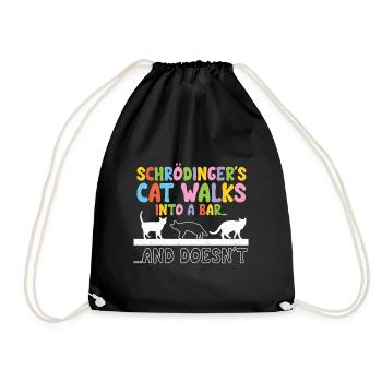 Quantum Physics Physics Physicist science quantum - Drawstring Bag - black - Front