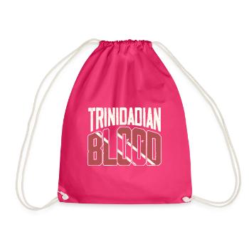 Trini Trinidad und Tobago Flagge Musik Trini - Turnbeutel - Fuchsia - Vorne