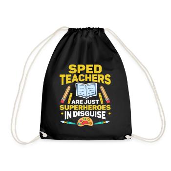 Special Education Special Education Teacher School - Drawstring Bag - black - Front
