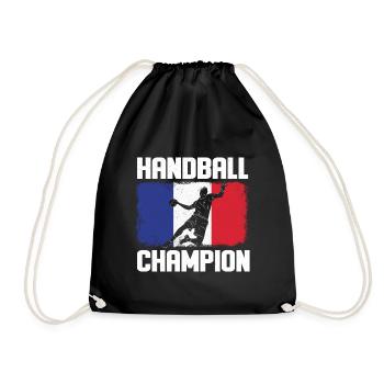 Handball Spieler Sport Handballer Ballsport Sport - Turnbeutel - Schwarz - Vorne
