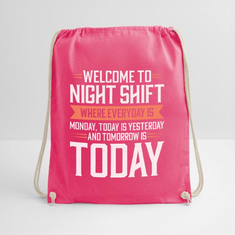Night shift Work Shiftwork Shiftwork Workers Drawstring Bag