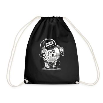 Petanque ball goes to the Boules Petanque Team Cap Boule - Drawstring Bag - black - Front