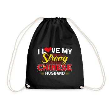 Chine Chinese Roots Cadeau - Sac de sport léger - noir - Devant