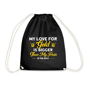 Gold Panner Gold Miner Gold Digger Gift - Drawstring Bag - black - Front